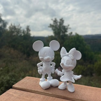 Mickey Mouse Minnie Mouse Figür Boyama Seti