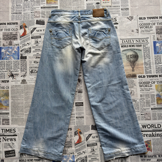 Ed Hardy Cep Detaylı Bol Paça Kot Pantolon 