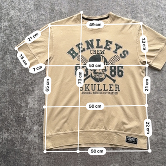 Henleys Kuru Kafa Desenli Taşlı Kadın Tişört