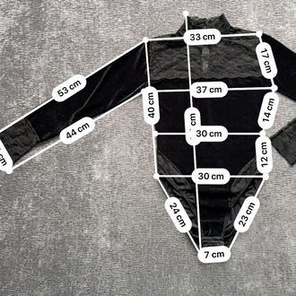Siyah Dantel Detaylı Kadife Bluz Body