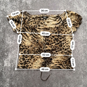 Leopar Desenli İpli İnce Bluz Gömlek