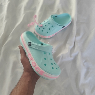 Crocs Bayaband Turkuaz Pembe Terlik
