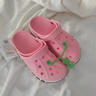 Crocs Bayaband Pembe Siyah Kadın Terlik 