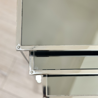 ZARİF Zigon Gümüş Metal Füme Ayna 