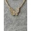 Gold Gemmy Butterfly Kolye