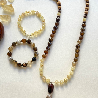 Boho Kolye - Bileklik Set