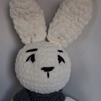 Atkılı Amigurumi Tavşan | El Yapımı Kadife Oyuncak | Özel Tasarım Tavşan Bebek Hediyesi