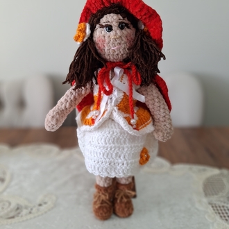 Kırmızı Başlıklı Kız | Kırmızı Başlıklı Kız Amigurumi | Örgü Bebek