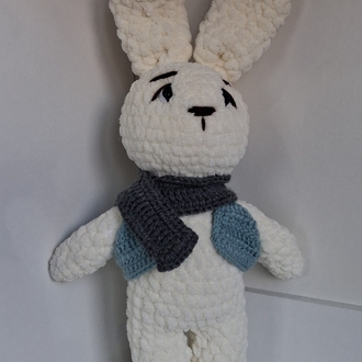 Atkılı Amigurumi Tavşan | El Yapımı Kadife Oyuncak | Özel Tasarım Tavşan Bebek Hediyesi