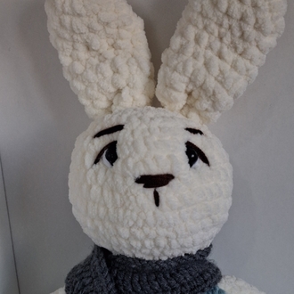 Atkılı Amigurumi Tavşan | El Yapımı Kadife Oyuncak | Özel Tasarım Tavşan Bebek Hediyesi