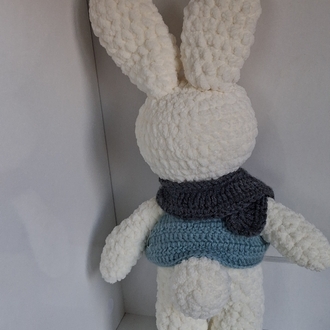 Atkılı Amigurumi Tavşan | El Yapımı Kadife Oyuncak | Özel Tasarım Tavşan Bebek Hediyesi