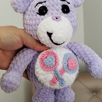 Mor renkli, tığ işi Share Bear | Mor Ayı |