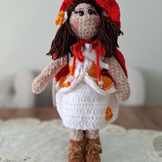 Kırmızı Başlıklı Kız | Kırmızı Başlıklı Kız Amigurumi | Örgü Bebek