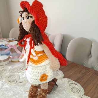 Kırmızı Başlıklı Kız | Kırmızı Başlıklı Kız Amigurumi | Örgü Bebek