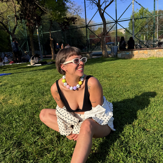 Polka dot necklace