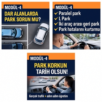 Trafik Korkusunu Yen & Güvenle Sür – Birebir Danışmanlık + Uygulama (Günlük 180dk) 