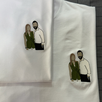Fotoğraf Nakışlı 2 li Sweatshirt Kombin
