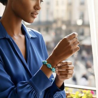 TURQUOISE GOLD BRACELET