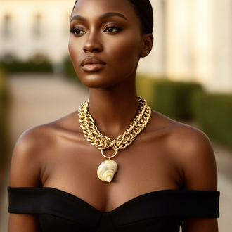 SEA TREASURE – SHELL STATEMENT GOLD ✨
