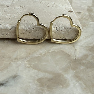 Xuping 14K kalp küpe Snm002