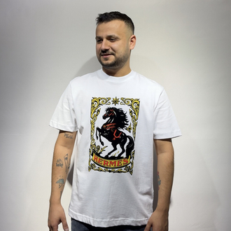 İTHAL HERMES / T SHIRT ÖN BASKILI %100 PAMUKLU
