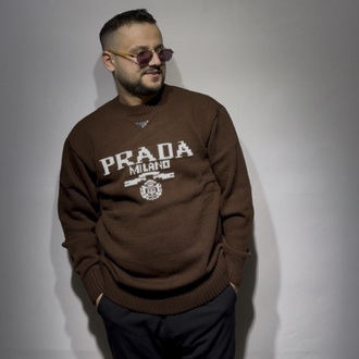 İTHAL / TRİKO PRADA KAZAK RENK KAHVERENGİ 