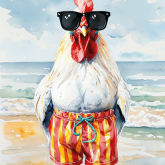Beach Rooster