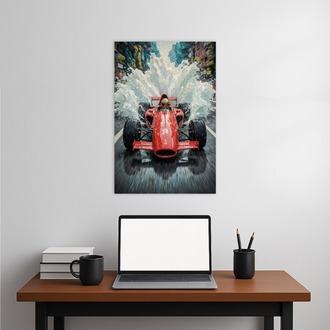 Classic Red F1 Car