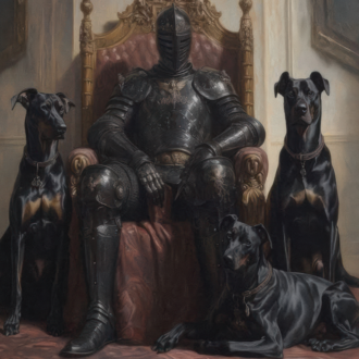 The Knight and Dogs
