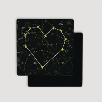 Buzdolabı Mıknatısı - Heart Route