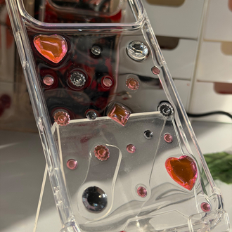 3D Gem Sabit Taşlı Telefon Kılıfı