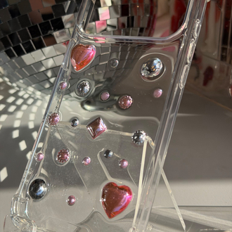 3D Gem Sabit Taşlı Telefon Kılıfı