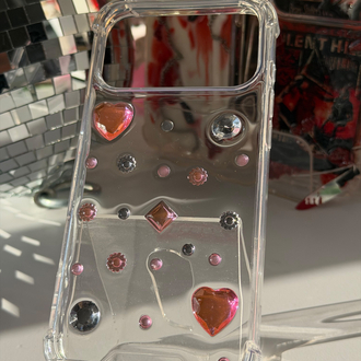 3D Gem Sabit Taşlı Telefon Kılıfı