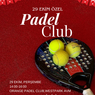 29 Ekim Özel Padel Club - 29 Ekim,Perşembe (14:00-16:00)