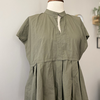 Guttha Milano Archivio 12 Haki Minimalist Tasarım Bluz