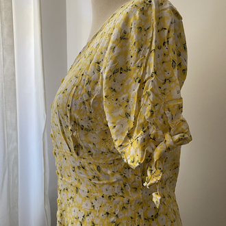 Vintage Daisy Print Mini Dress
