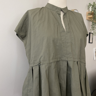 Guttha Milano Archivio 12 Haki Minimalist Tasarım Bluz