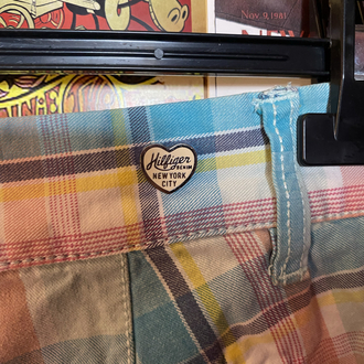 Y2K Tommy Hilfiger Pastel Plaid Mini Şort