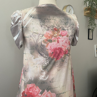 Nostalgia Rose Print Fairycore Top
