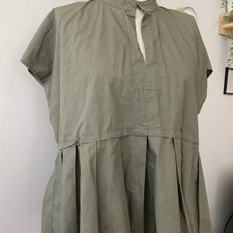 Guttha Milano Archivio 12 Haki Minimalist Tasarım Bluz