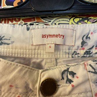 Vintage Çiçekli Duble Paça Jean Şort - Y2K Asymmetry