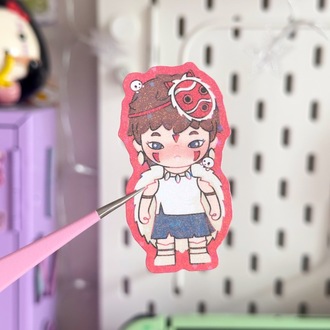 mononoke hologramlı sticker 
