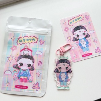 Nyota sticker collector akrilik anahtarlık (kart hediyeli) 