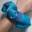 ÇİZGİLİ - L SCRUNCHIE MAVİ