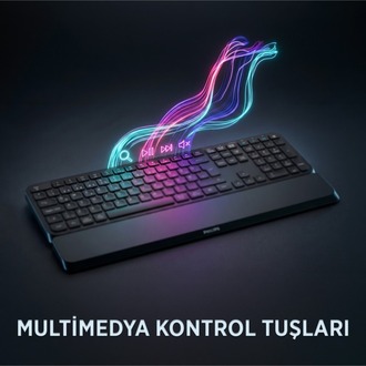 Phılıps SPT6607B, Siyah, Türkçe Q, 2.4ghz ve Kablosuz