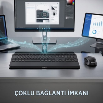 Phılıps SPT6607B, Siyah, Türkçe Q, 2.4ghz ve Kablosuz
