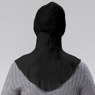 Pratik Tesettür Sporcu Boyunluklu Hijab Geçmeli Bone 