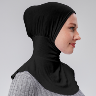 Pratik Tesettür Sporcu Boyunluklu Hijab Geçmeli Bone 