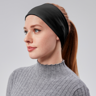 Kadın Spor Saç Bandı Bandana Penye Esnek bone Dikissiz