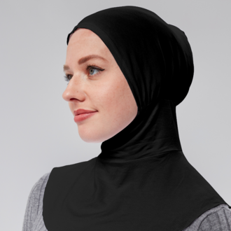Pratik Tesettür Sporcu Boyunluklu Hijab Geçmeli Bone 